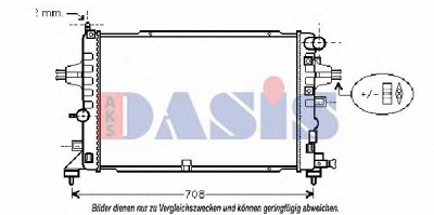 AKS DASIS 150065n -  Радиатор, охлаждение двигателя